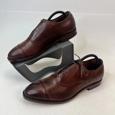 Allen Edmonds Park Avenue Cap Toe Oxford Dress Shoes Mens Mahogany Leather 9.5 E - Image 1 of 4