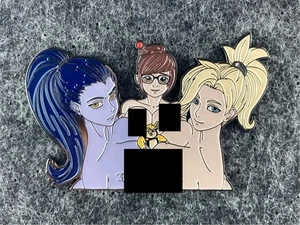 Overwatch 2 Widowmaker Tracer Mei Mature Enamel Pin Badge - Picture 1 of 1