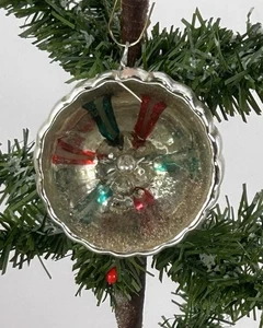 1937/25 1x alter Weihnachtsschmuck Christbaumschmuck Reflexkugel - Bild 1 von 6