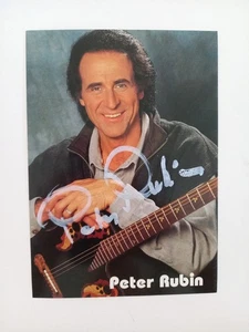 Peter Rubin - - autografo originale - cm 15x10 circa - cartolina autografata - Foto 1 di 1