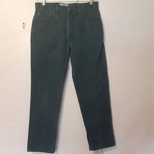 Jeans Vintage Levis Signature 540 Uomo 34x29 Verde Relaxed Fit Denim Marrone Tab - Foto 1 di 12