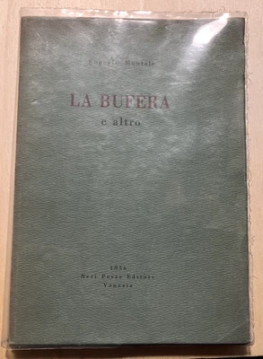 La Bufera e altro di Eugenio Montale. Neri Pozza Editore  - 1956 Prima Edizione  - Immagine 1 di 2