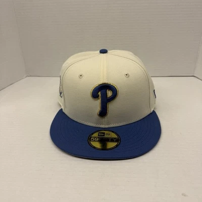 New Era 59Fifty Fitted Hat Philadelphia Phillies 100 Years Side Patch Size 7 - Image 1 of 4