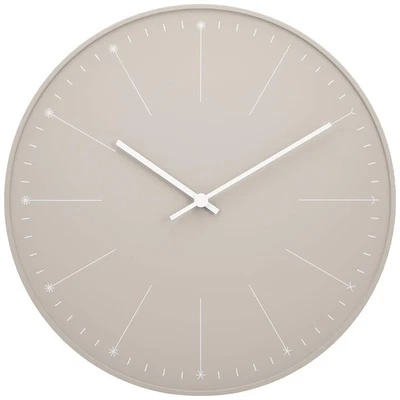 Lemnos wall clock analog beige dandelion NL14-11 diameter290×thickness40mm - Imagem 1 de 4