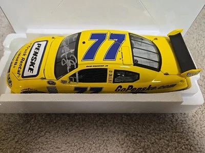 Camión Sam Hornish Jr 77 2008 Penske arrendamiento autografiado 1/24 Lionel 1/1002 raro Foto 1 de 4