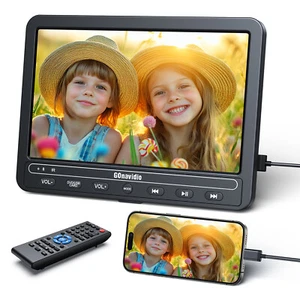 10.5 Inch DVD Player for Car with 5-Hour Rechargeable Battery 1080P Videos USB - Picture 1 of 14