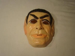 Erwachsene Plastik Maske Halloween Ben Cooper Vintage 1976 Star Trek Spock Leonard Nemoy - Bild 1 von 5