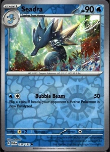 Pokemon Juego de Cartas Coleccionables Holograma Inverso Seadra SV Paradox Rift 031 - Imagen 1 de 2
