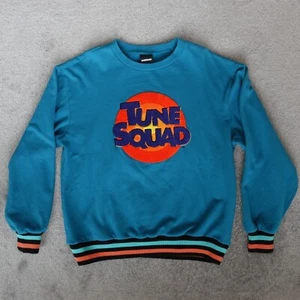 Dumbgood Sweatshirt Mens M Medium Blue Crew Neck Tune Squad Space Jam Graphic - Picture 1 of 8