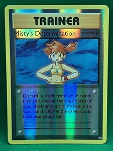 Misty's Determination XY Evolutions Uncommon REVERSE HOLO Pokemon Card 80/108 - Picture 1 of 2