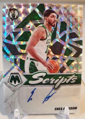 2022 Mosaic ENES KANTER Freedom Color Match Auto Card Autograph Holo Ice Prizm - Image 1 of 2