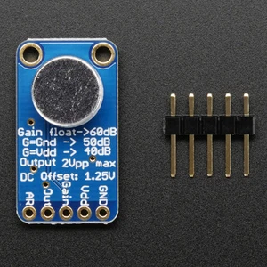 Adafruit Elektret-Mikrofon mit MAX9814, automatische Verstärkungsregelung, 1713 - Bild 1 von 3