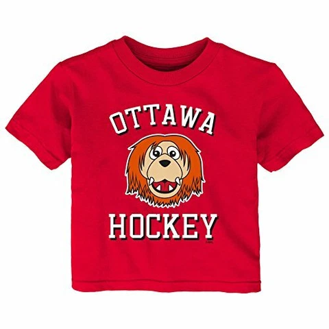 Outerstuff NHL Ottawa Senators Children Unisex Hello Mascot Short Sleeve Tee Cover