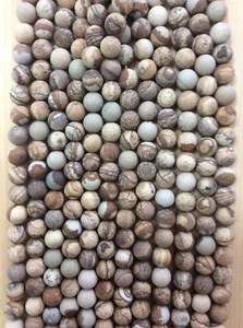 Natürliches Bild Jaspis Matt Fertig Runde Perlen 15 Zoll Größe 4 mm bis 14 mm  - Bild 1 von 6