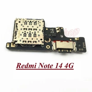 OEM Type-C DC Charging Port Mic Sim Connector Jack Board For MI Redmi Note 14 4G - Picture 1 of 4