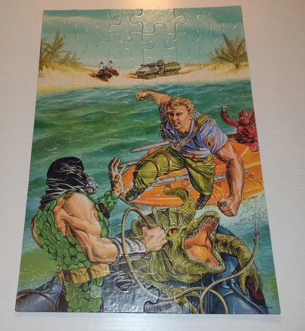 GI Joe 1987 Cobra Force Crocodile Jigsaw Puzzle-60 Pieces Complete Cover