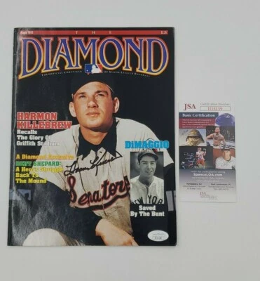 Harmon Killebrew Signed Magazine The Diamond JSA COA Washington Senators - Image 1 of 4
