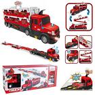 Electronic Truck 2in1 Toy Car Transporter Race Track Game Playset Kids Xmas Gift