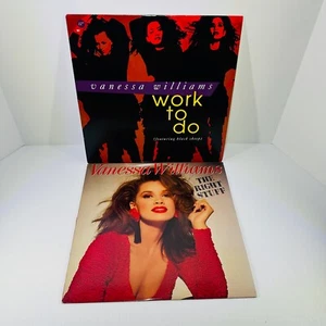 Vanessa Williams Set Of 2 Vinyl 12" Single Record Right Stuff And Work To Do - Picture 1 of 24