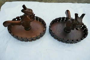 Pair of wooden squirrel nutcrackers - Picture 1 of 13