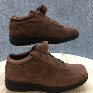 Faded Glory Boots Womens 8 Jessica Ankle Bootie Brown Lace Up Square Toe 6880316 - Picture 1 of 15