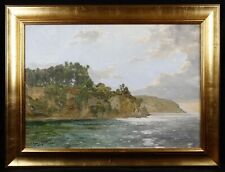 René Charles Edmond HIS (1877-1960) Paysage marine 45 x 65 cm Colombes Biva