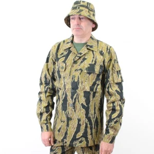 Vietnam Golden Tiger Stripe Jacket VERTICAL Stripes AX065 - Picture 1 of 5