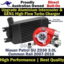 GEN1 High Flow Turbo+Upgrade Intercooler For Nissan Patrol GU ZD30 3.0L