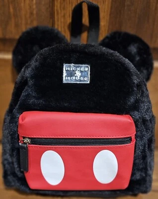 ¡NUEVO! Mini Mochila Mickey Mouse Bolso de Piel Sintética Disney Bioworld Foto 1 de 4