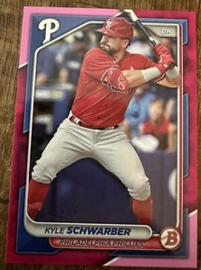 Kyle Schwarber 2024 Bowman Baseball #069/299 Pink Paper Border Parallel Phillies - Picture 1 of 3