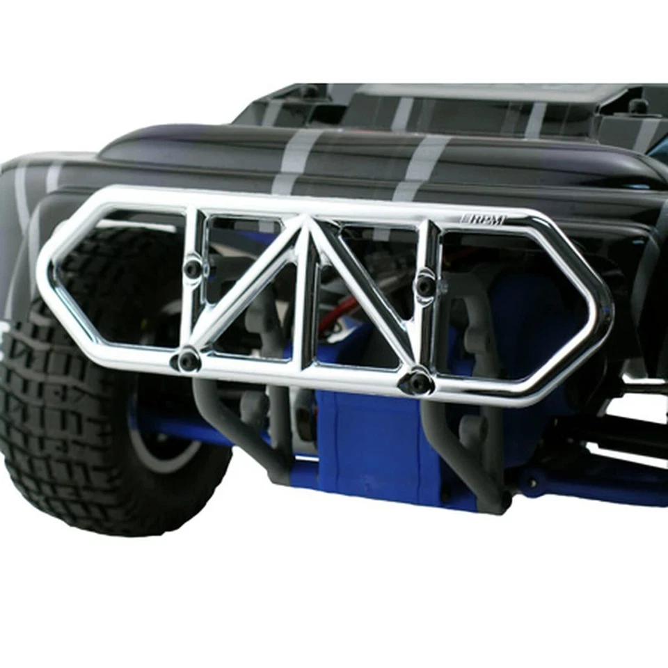 Rear Bumper, for Traxxas Slash 2wd, Chrome - Image 1 of 1