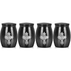 4 PCS Cross Urn Burial Urns for Human Ashes Funeral Small Male Metal
