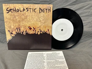 Scholastic Deth killed by school 7" Tour Press hardcore thrash iron lung spazz - Imagen 1 de 2