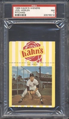 1969 Kahn's Wieners Baseball Joel Horlen PSA 7 CHICAGO WHITE SOX NM - Image 1 of 2