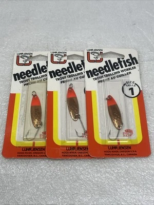 Lote De 3 Cucharas Luhr Jensen Talla 1 Aguja Wobbler Cobre/Rojo Hd 1051-001-132 Foto 1 de 4