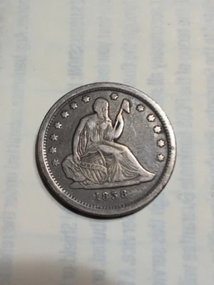 1838 Seated Quarter..First Year Of Issue - Image 1 of 2