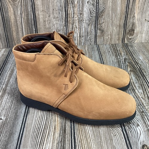 TOD’S Stivaletti stringati Tod's donna pelle scamosciata marrone punta tonda misura 38