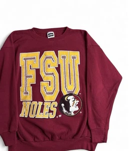 Vintage FSU Florida State University Seminoles Crewneck Tultex Sweater Size XL - Picture 1 of 9