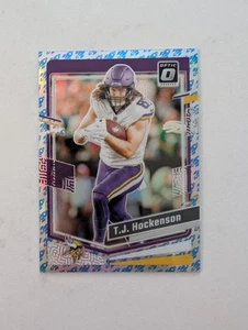 TJ Hockenson 2023 Panini NFL Optic Rocket Emoji SSP Minnesota Vikings - Picture 1 of 2