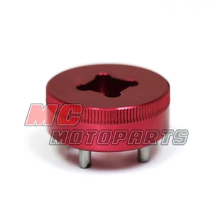 Herramienta de triple tuerca roja para vástago de dirección Ducati 1098 1198 999 749 Monster - Imagen 1 de 1