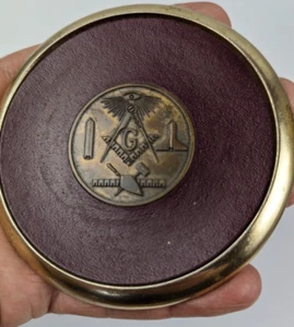 Vintage ISRAEL paper weight Freemasonry brass logo symbol Emblem - Picture 1 of 9
