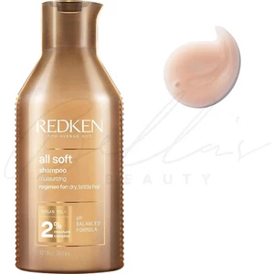 REDKEN All Soft Nourishing, Moisturizing & Hydrating Shampoo for Dry Hair 300ml - Picture 1 of 9