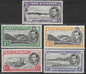ASCENSION 1938-53 PERF 13 1/2 SELECTION TO 3d. SG. 38, 39, 39a, 40, 42. (D424) - Picture 1 of 2