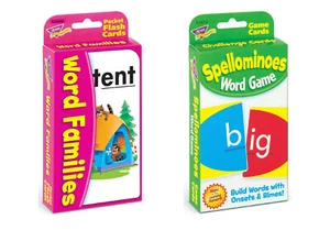 Reading & Spelling Flash Cards Games Pack - Fun Home Learning - For Ages 6+ - Picture 1 of 3
