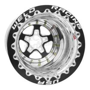 WW-88B512278F WELD Wheel, Drag Rear, Alumastar, 15x12 Size, 5x4.75 Bolt Pattern, - Picture 1 of 1