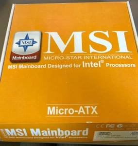 (N) #30X - MSI P4MAML Micro-ATX Motherboard Designed For Intel Processors NIB - Bild 1 von 7