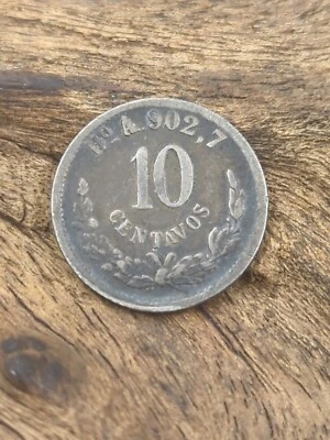 Mexico Scarce  10 Centavos 1881 Ho A Hermosillo KM#403.6 - Image 1 of 2