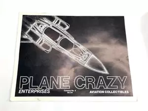 Vintage 1989 Plane Crazy Enterprises AVIATION COLLECTIBLES Pins, Helmets, Wings - Imagen 1 de 2