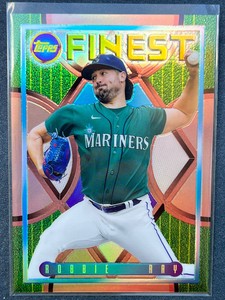2022 Topps finest #14 ROBBIE RAY Rose Gold Refractor 3/15 Seattle Mariners