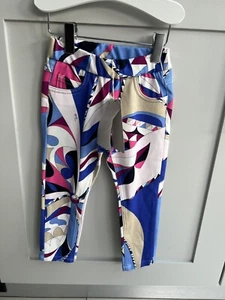 Brandneu mit Etikett Emilio Pucci Mädchenhose Leggings Jeggings Geometrisch Gr. 2 Jahre - Bild 1 von 4